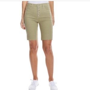 Oat High waist button fly bermuda jeans shorts size 26